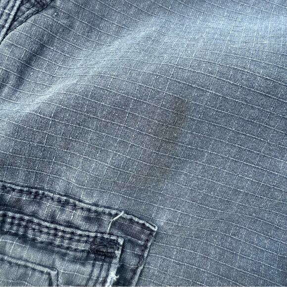 Y2K BKE Walker Dark Navy Ripstop Cargo Shorts Size 32 - Picture 6 of 9